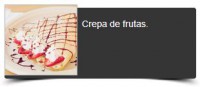 Crepa de frutas.