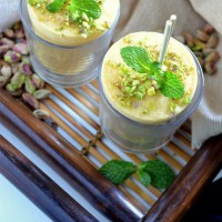 Helado de mango y queso