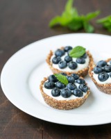 Tarta de mora azul. 
